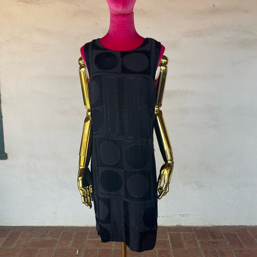 Banana republic silk black dress